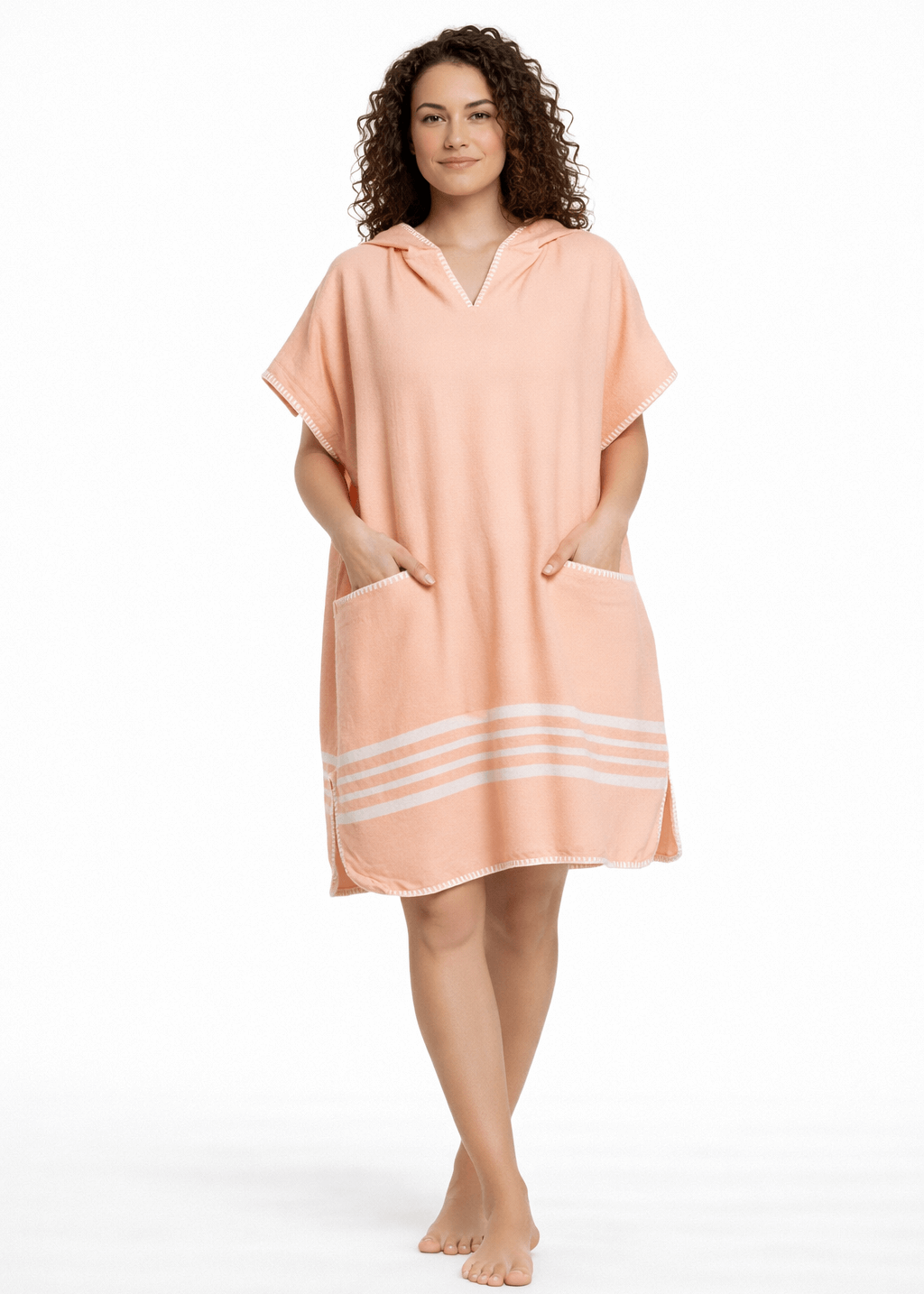 Beach Cover Up, Poncho with Hood