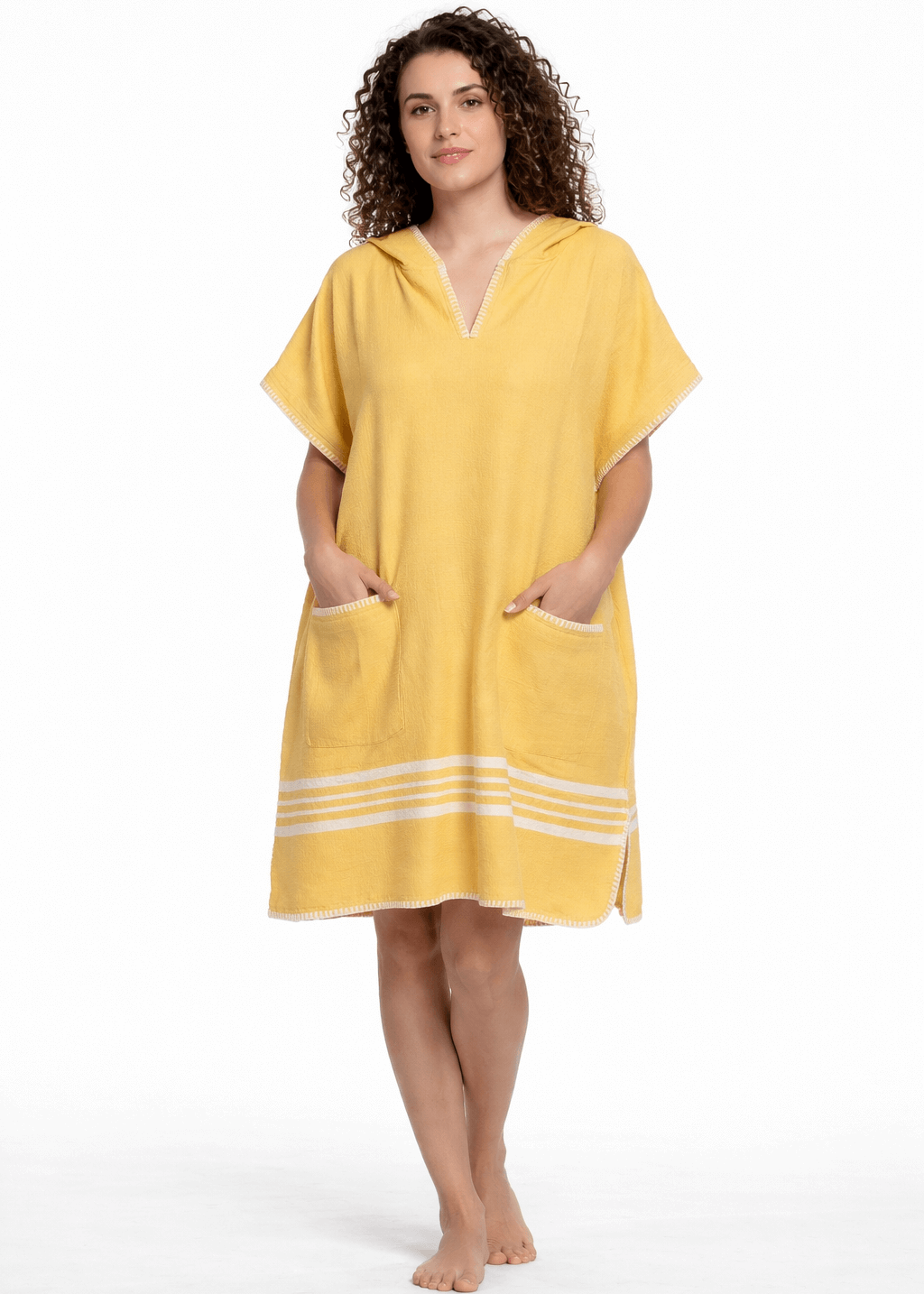 Beach Cover Up, Poncho with Hood
