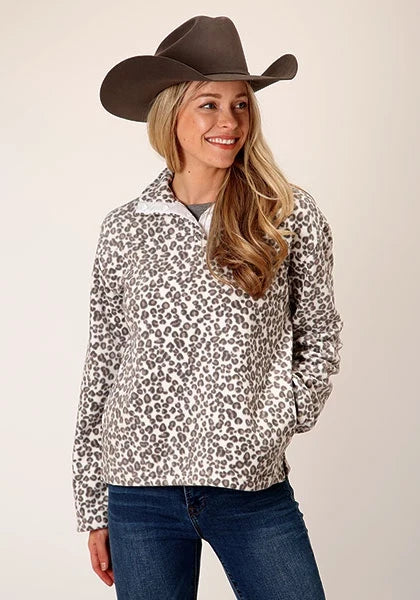 Roper 1816 Polar (Leopard) - Women's Fleece Pullover