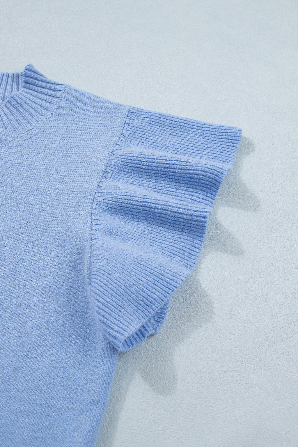 Hadassah Ruffle Short Sleeve Sweater