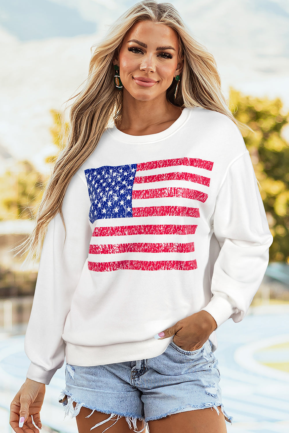 Gianna Drop Shoulder Loose Sweatshirt
