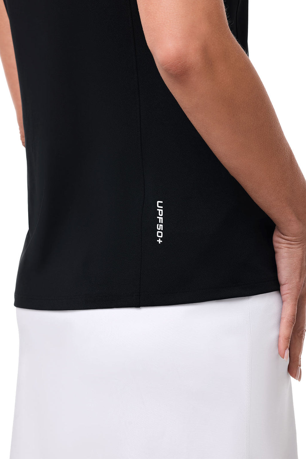 Women's Dew-Sweeper Performance Sleeveless Polo | Black