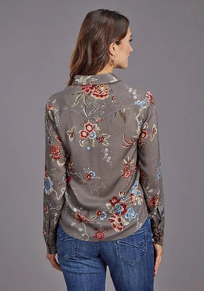 Stetson 2188 Vintage Tapestry (Grey) - Women's Blouse
