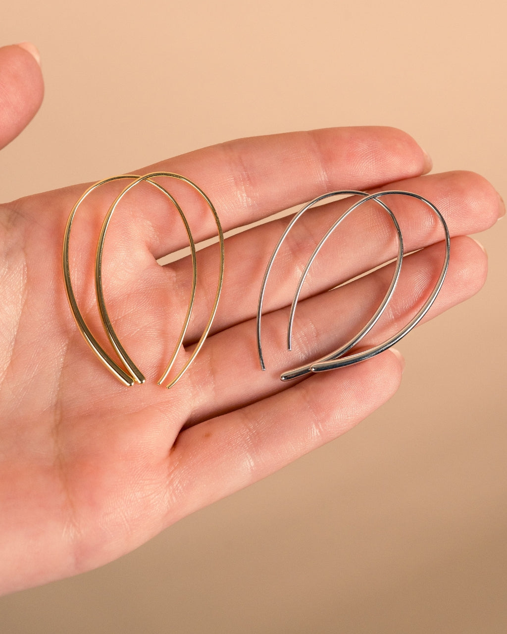 Delicate Threader Hoop Earrings