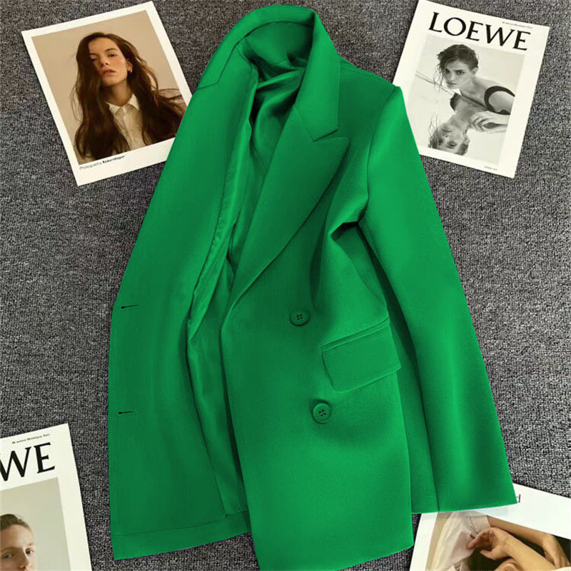 New Spring Autumn Fashionable Double Breasted Suit For Women