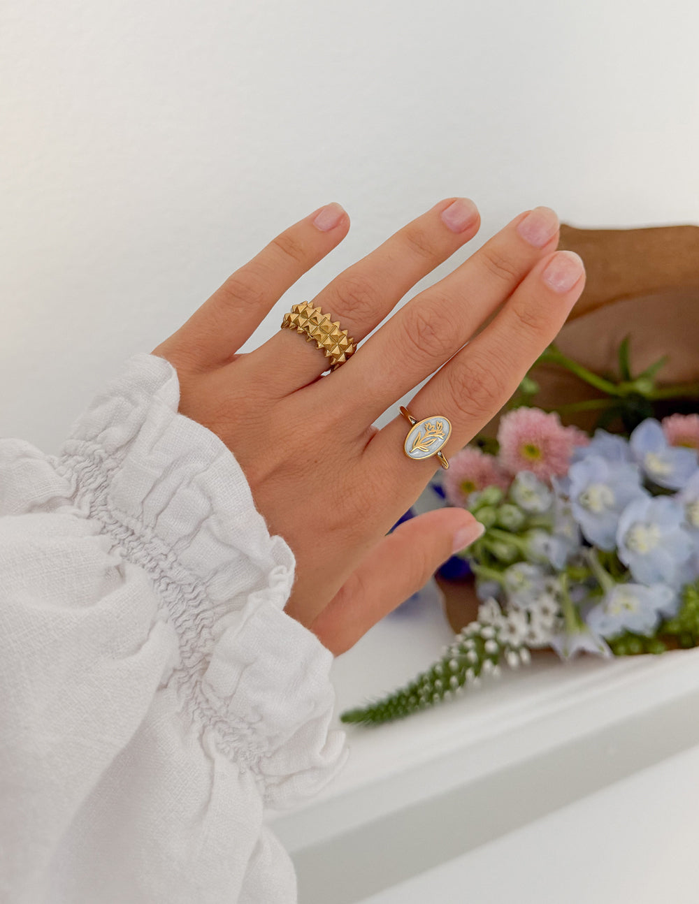 Bloom Again Enamel Ring