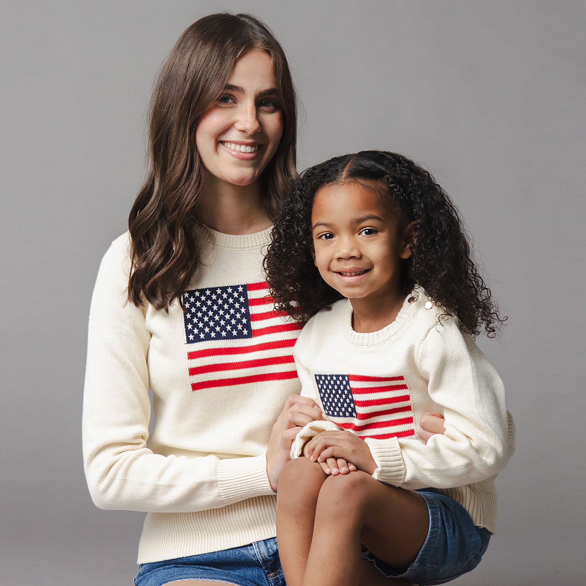 Organic Crew Neck Flag Sweater
