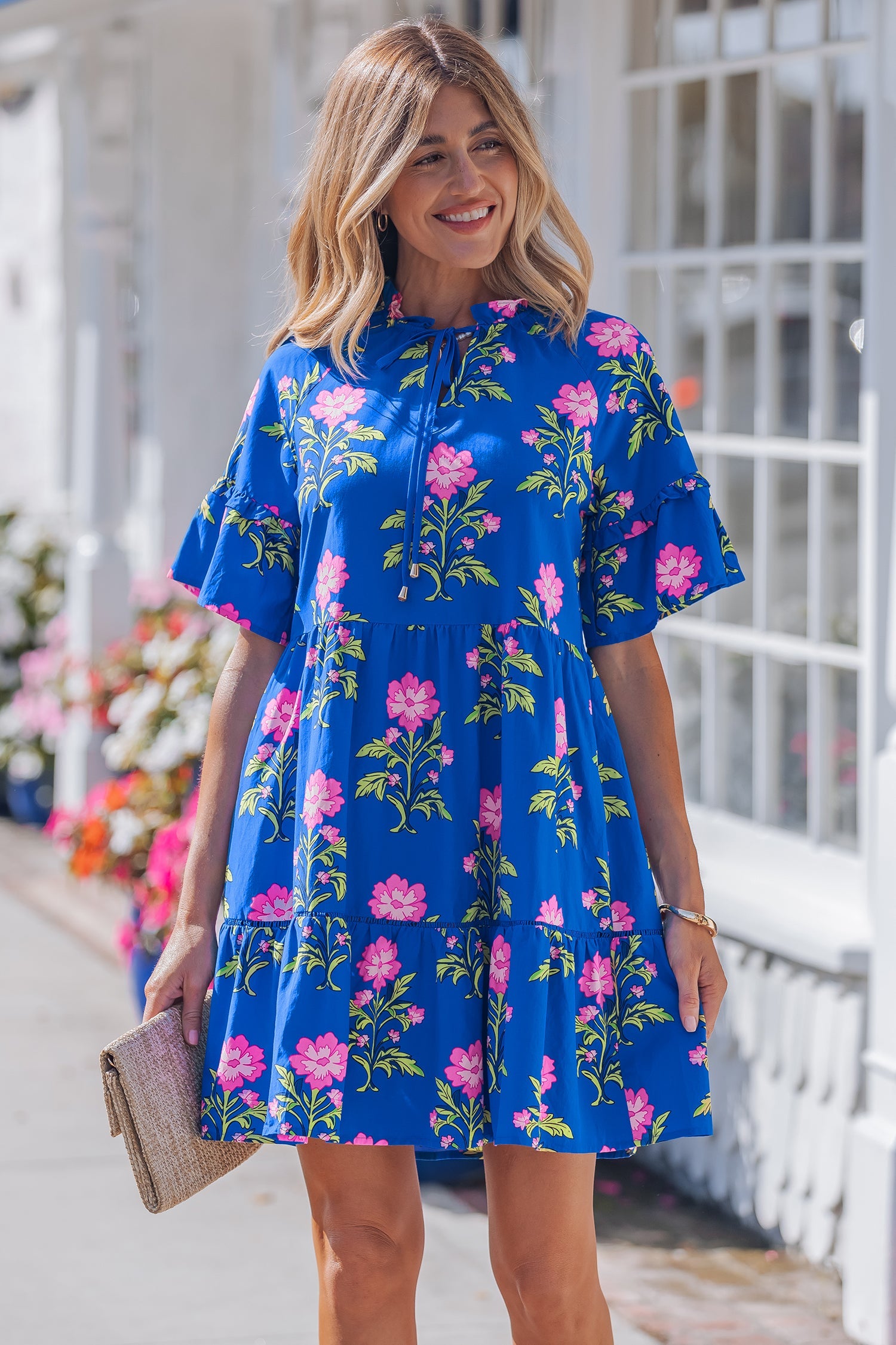 Lillian Sleeve Loose Flower Dress