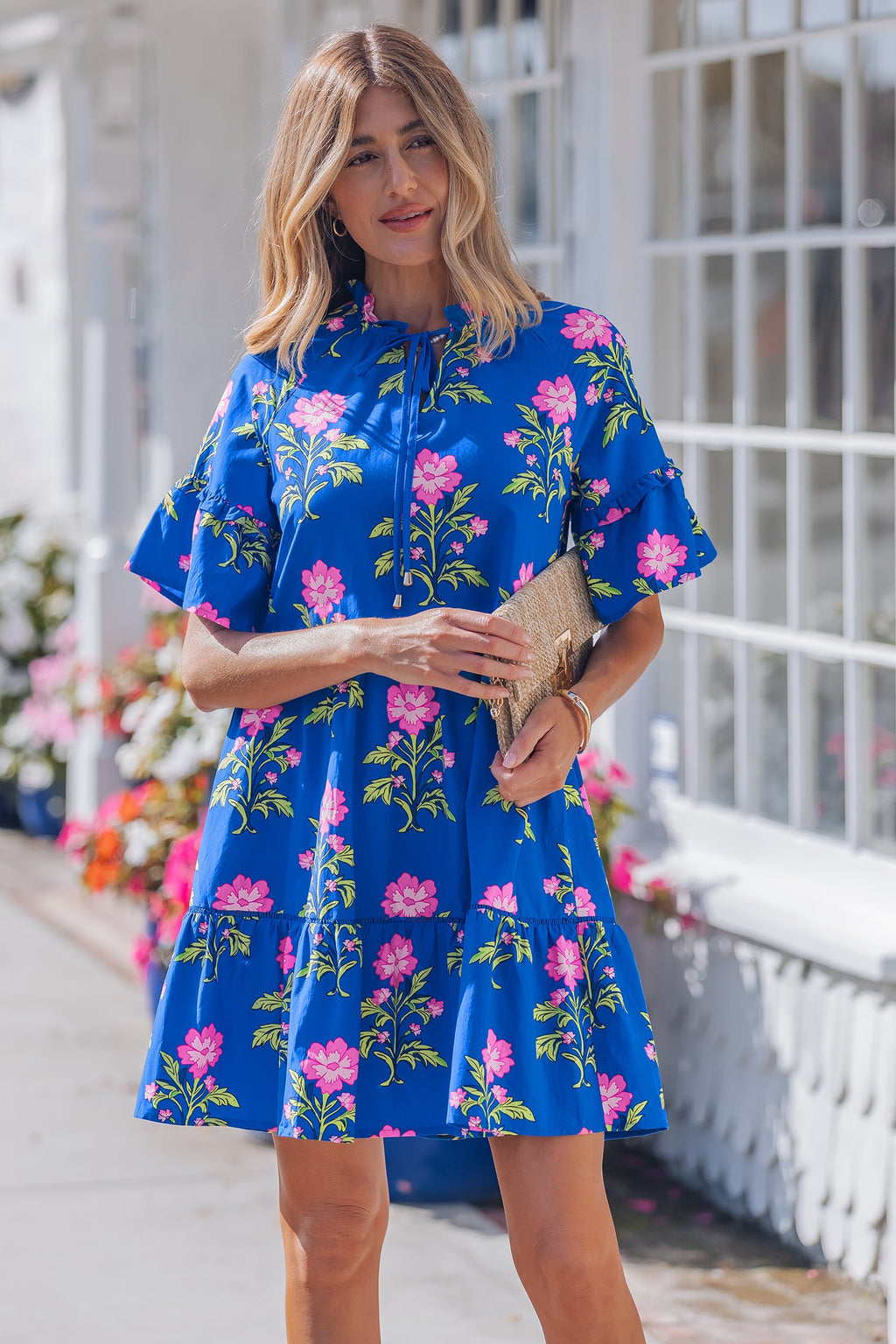 Lillian Sleeve Loose Flower Dress