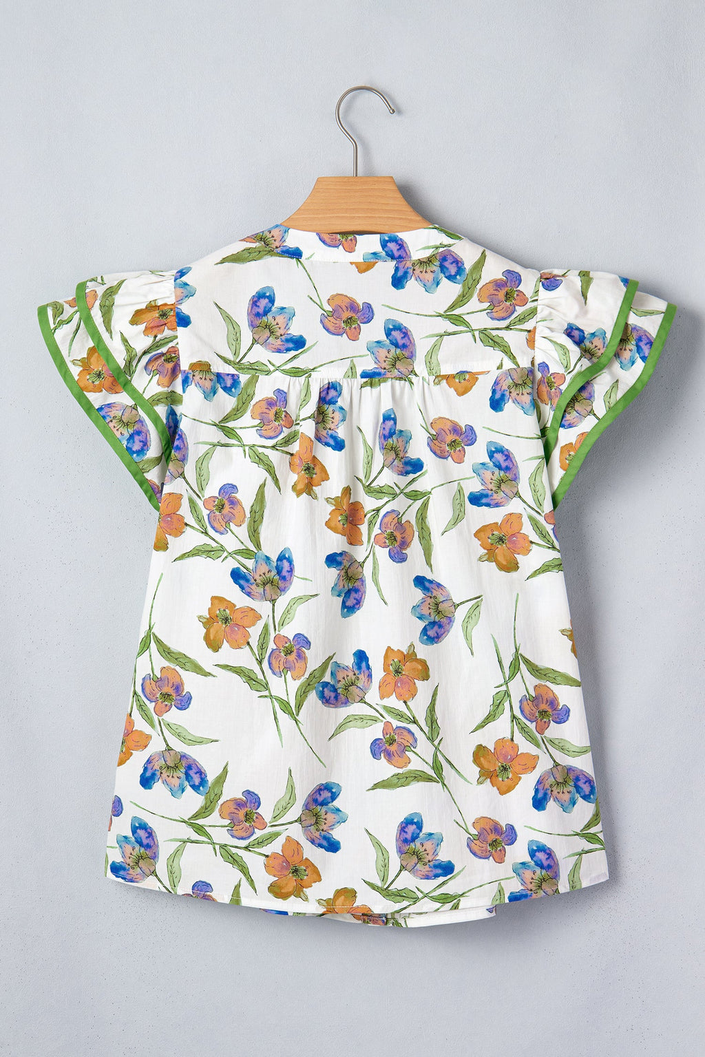 Kaliyah Binding Tape Cotton Blouse