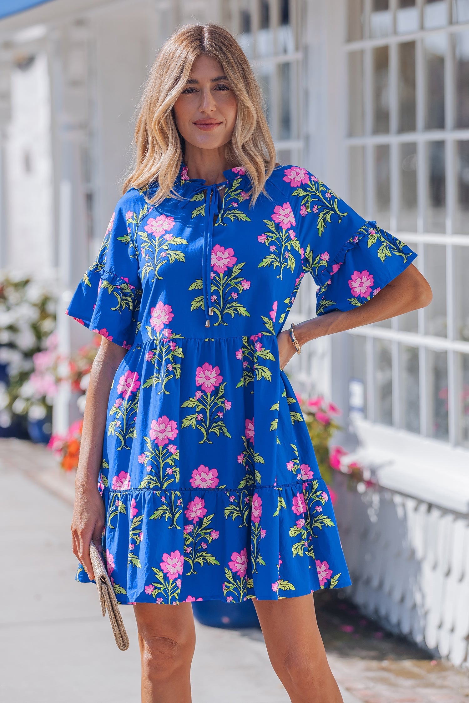 Lillian Sleeve Loose Flower Dress