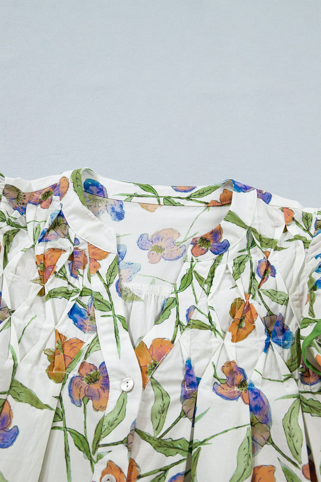 Kaliyah Binding Tape Cotton Blouse