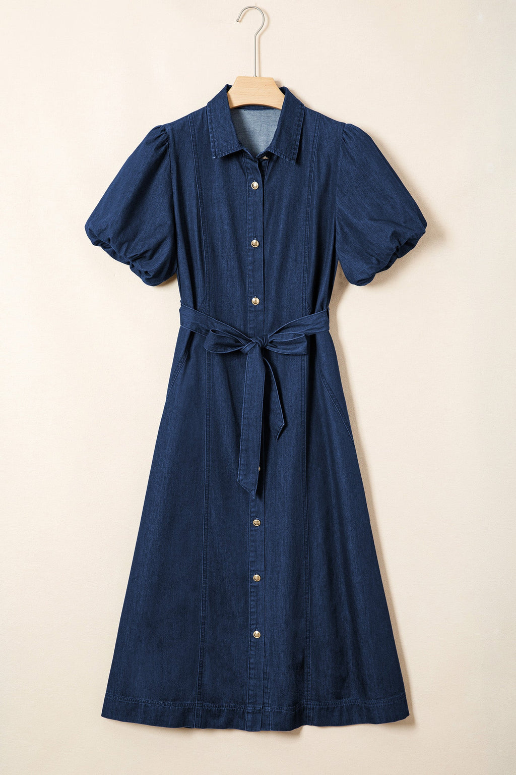 Makayla Bubble Sleeve Long Dress