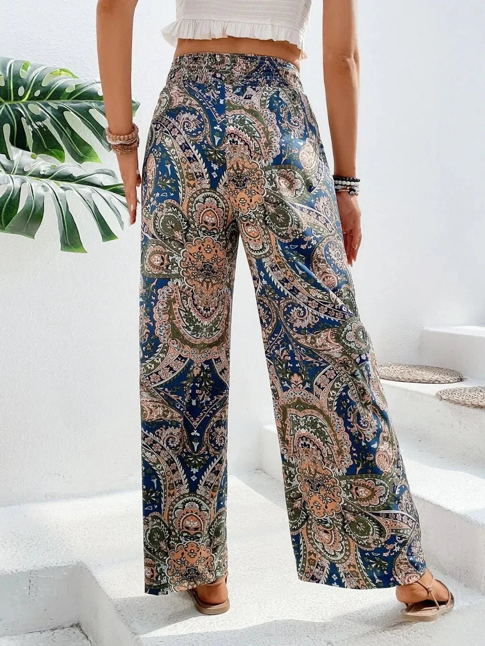 Printed Wide Leg Pants for Effortless Style and Comfort