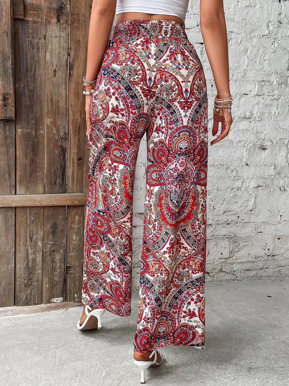 Printed Wide Leg Pants for Effortless Style and Comfort