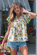 Kaliyah Binding Tape Cotton Blouse