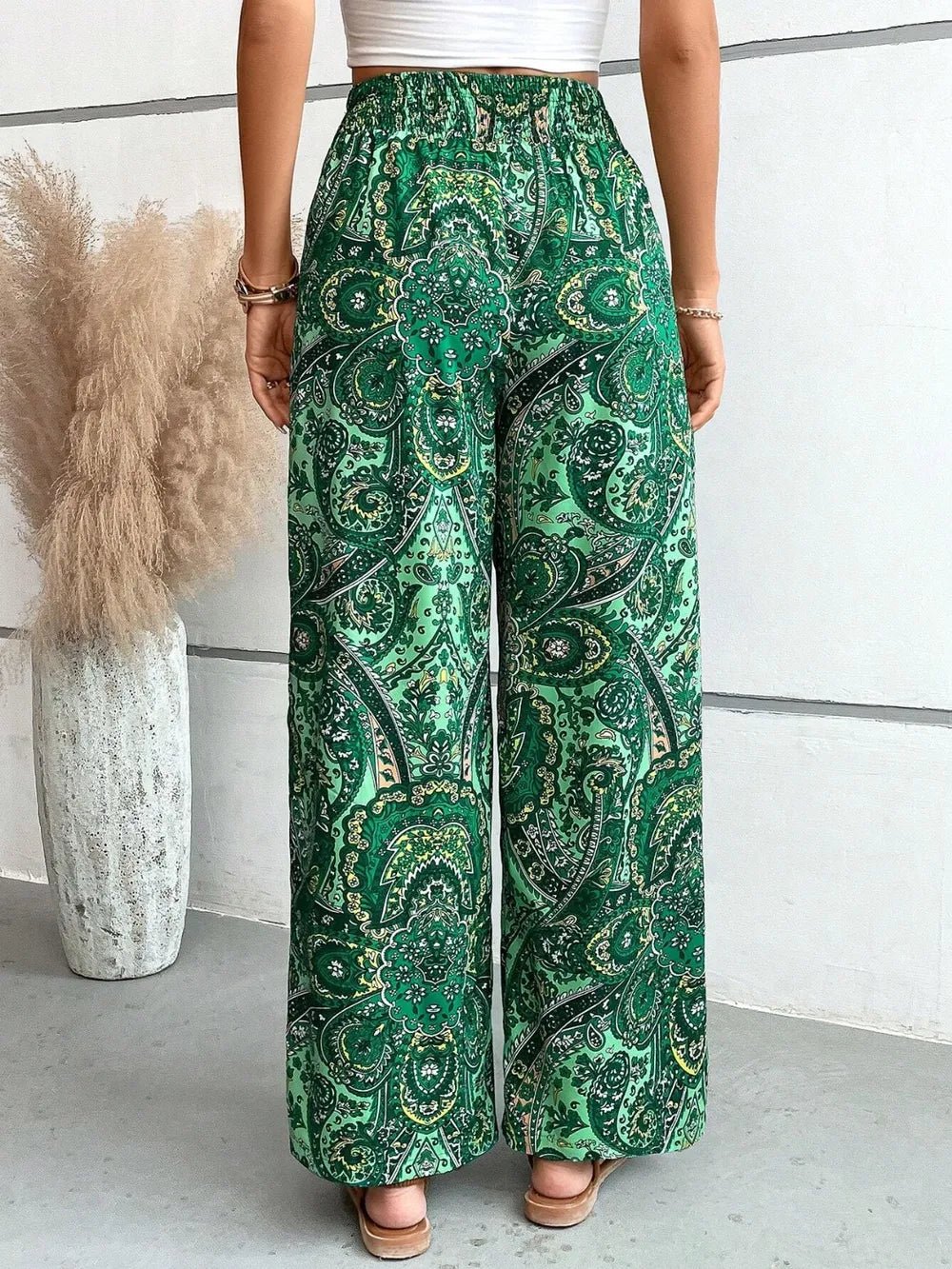 Printed Wide Leg Pants for Effortless Style and Comfort