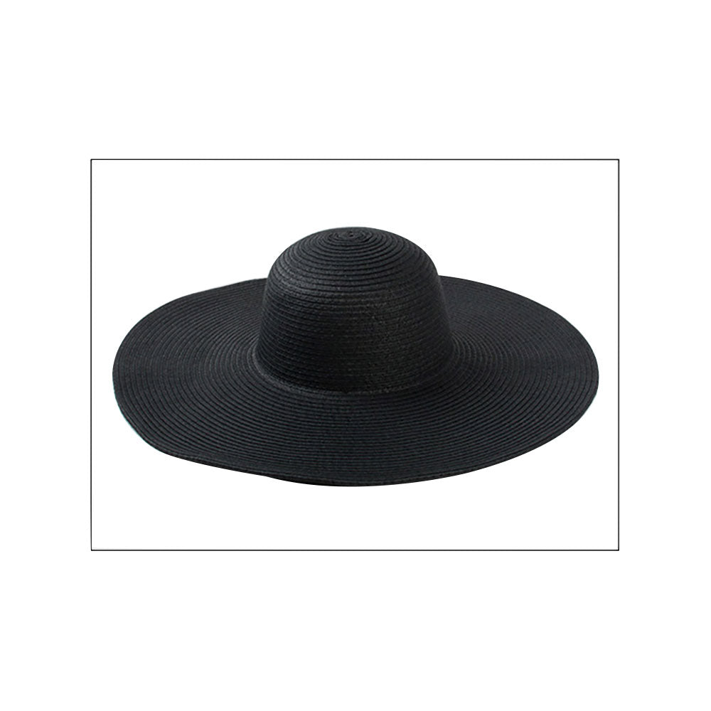 Solid Floppy Straw Sun Hat