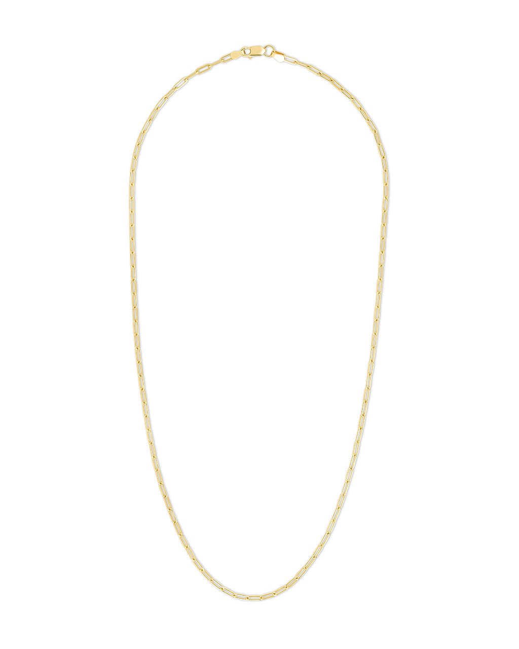 Sterling Silver Paperclip Chain Necklace