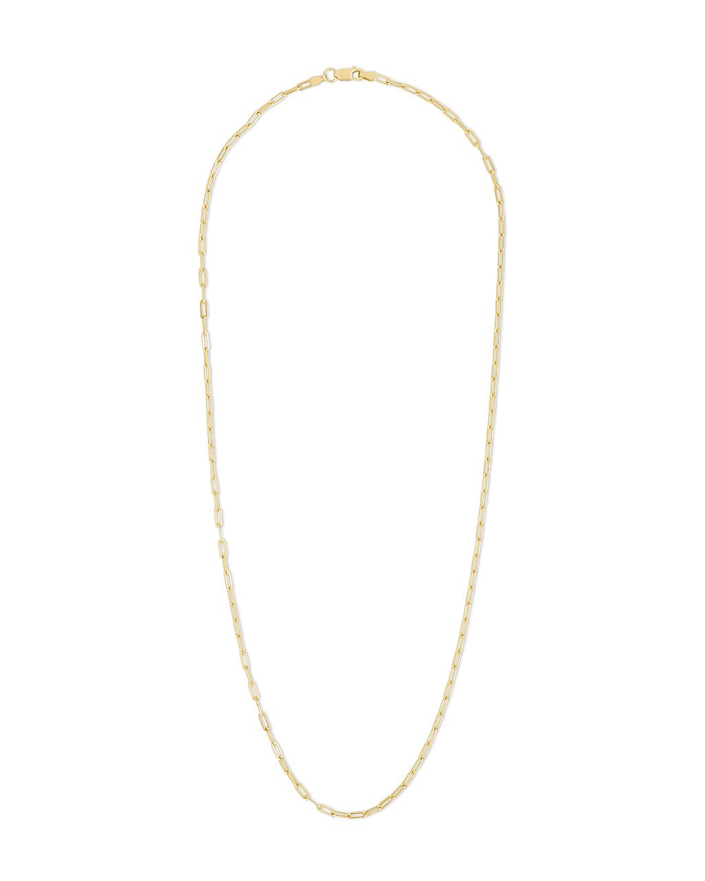 Sterling Silver Paperclip Chain Necklace