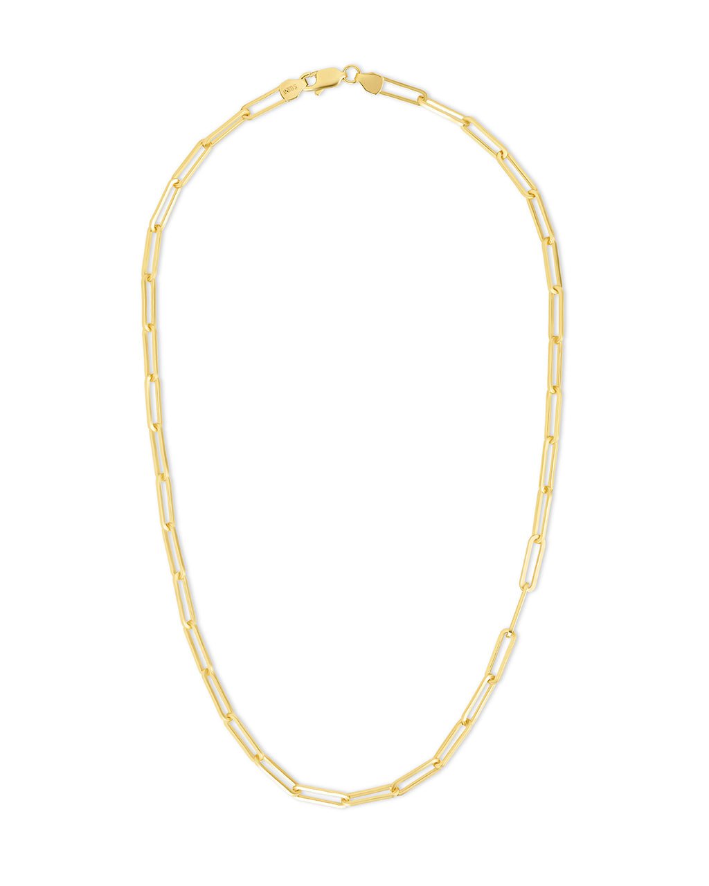 Sterling Silver Paperclip Chain Necklace