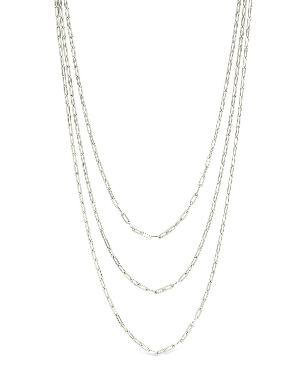 Sterling Silver Paperclip Chain Necklace