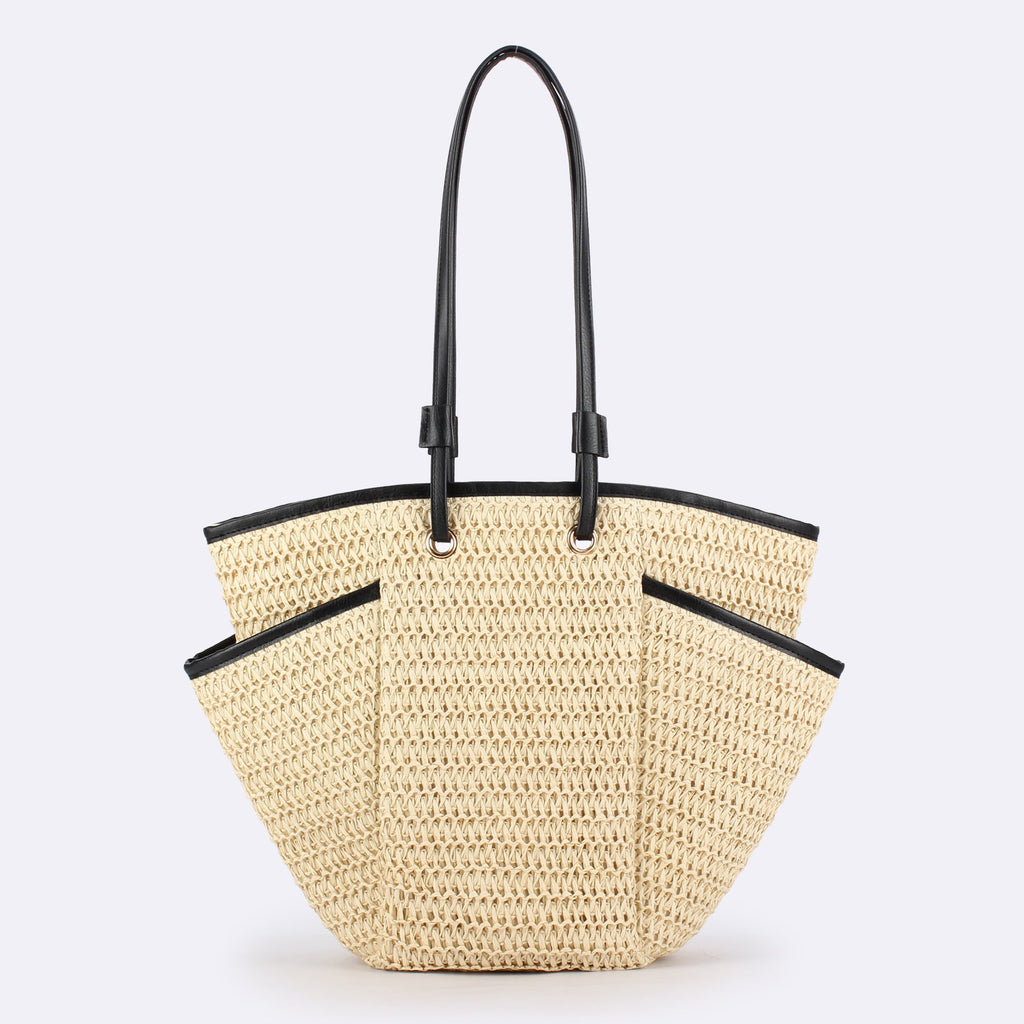 Handwoven Large Tote – Designer Beach Bag, Daily Casual Vacation Purse, Versatile Women's Accessory