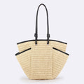 Handwoven Large Tote – Designer Beach Bag, Daily Casual Vacation Purse, Versatile Women's Accessory