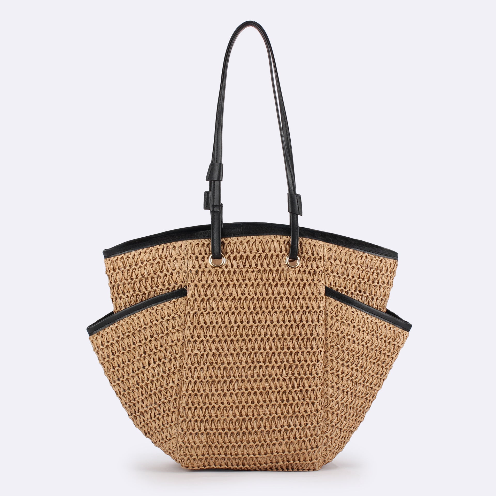 Handwoven Large Tote – Designer Beach Bag, Daily Casual Vacation Purse, Versatile Women's Accessory