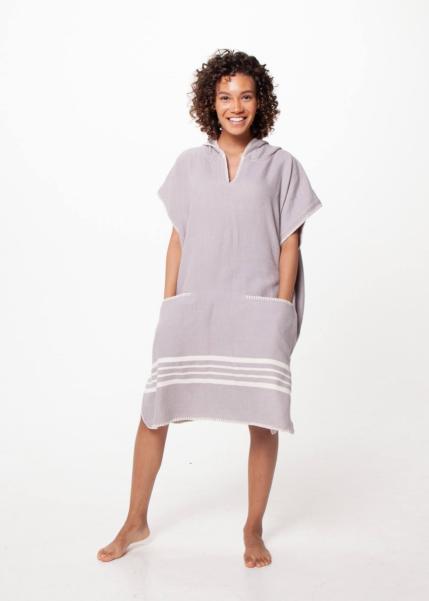 Beach Cover Up, Poncho with Hood