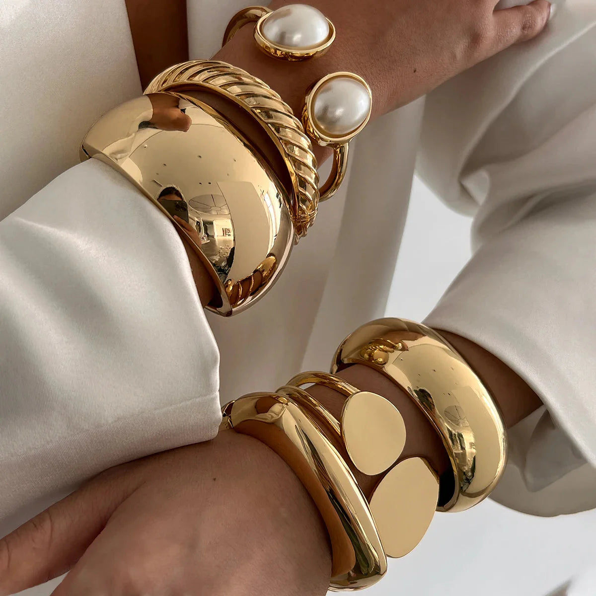 Bangles Wide Hand Bracelets