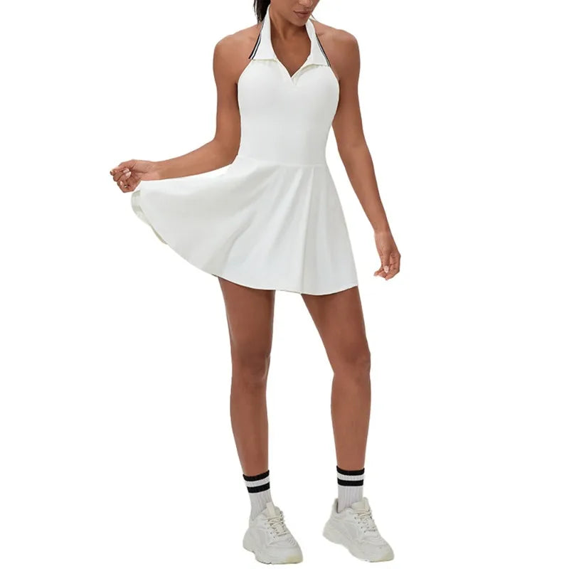 A-line Women's Tennis Golf Jumpsuit Dress