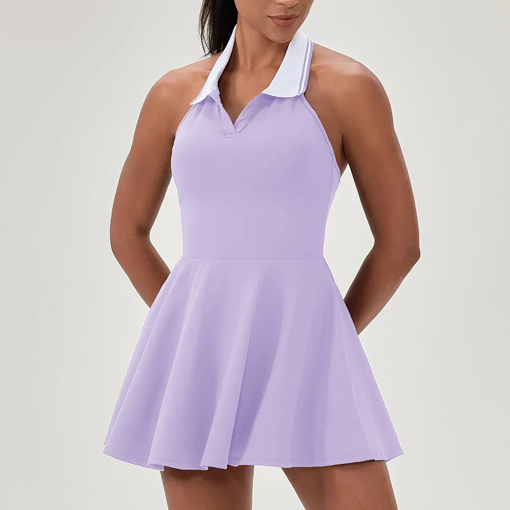 A-line Women's Tennis Golf Jumpsuit Dress