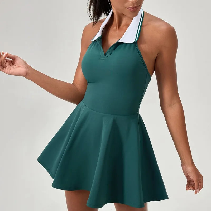 A-line Women's Tennis Golf Jumpsuit Dress