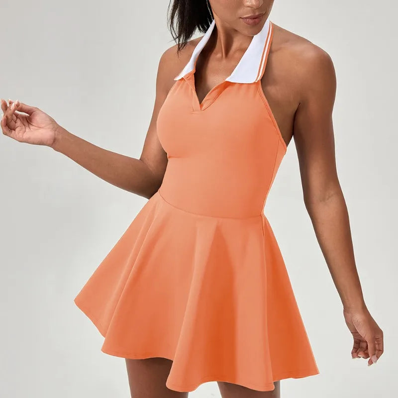 A-line Women's Tennis Golf Jumpsuit Dress