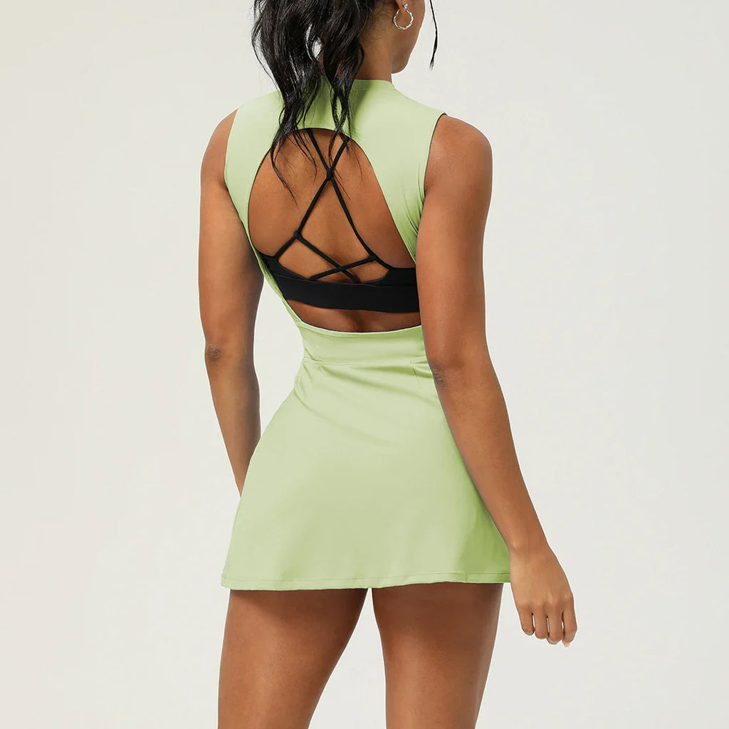 Women's Sleeveless Athletic Tennis Dress