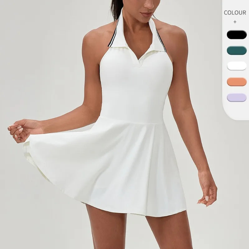 A-line Women's Tennis Golf Jumpsuit Dress