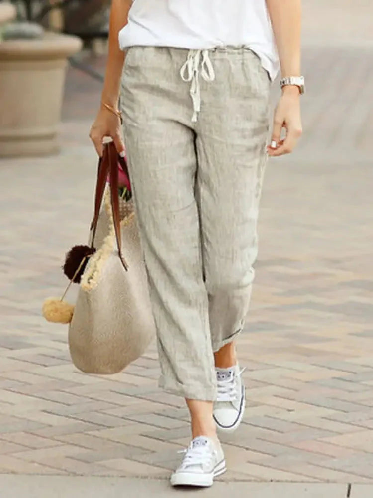 Cotton Y2K Wide Leg Pants – High Waist Streetwear Baggy Trousers