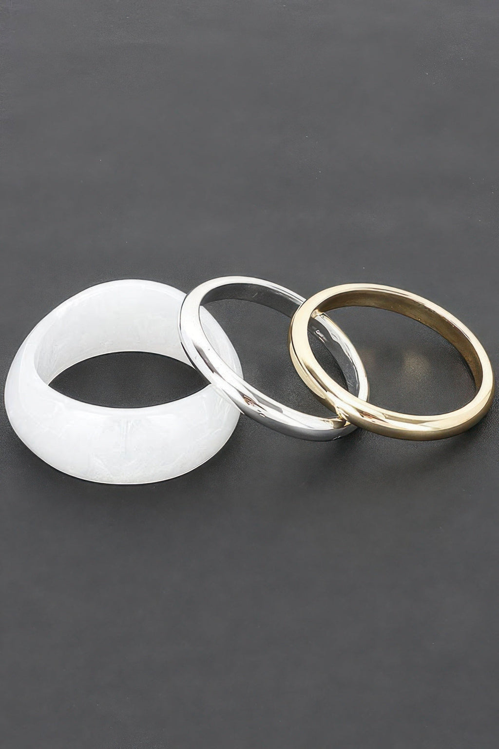 Multi Resin And Ccb Bangle Bracelet