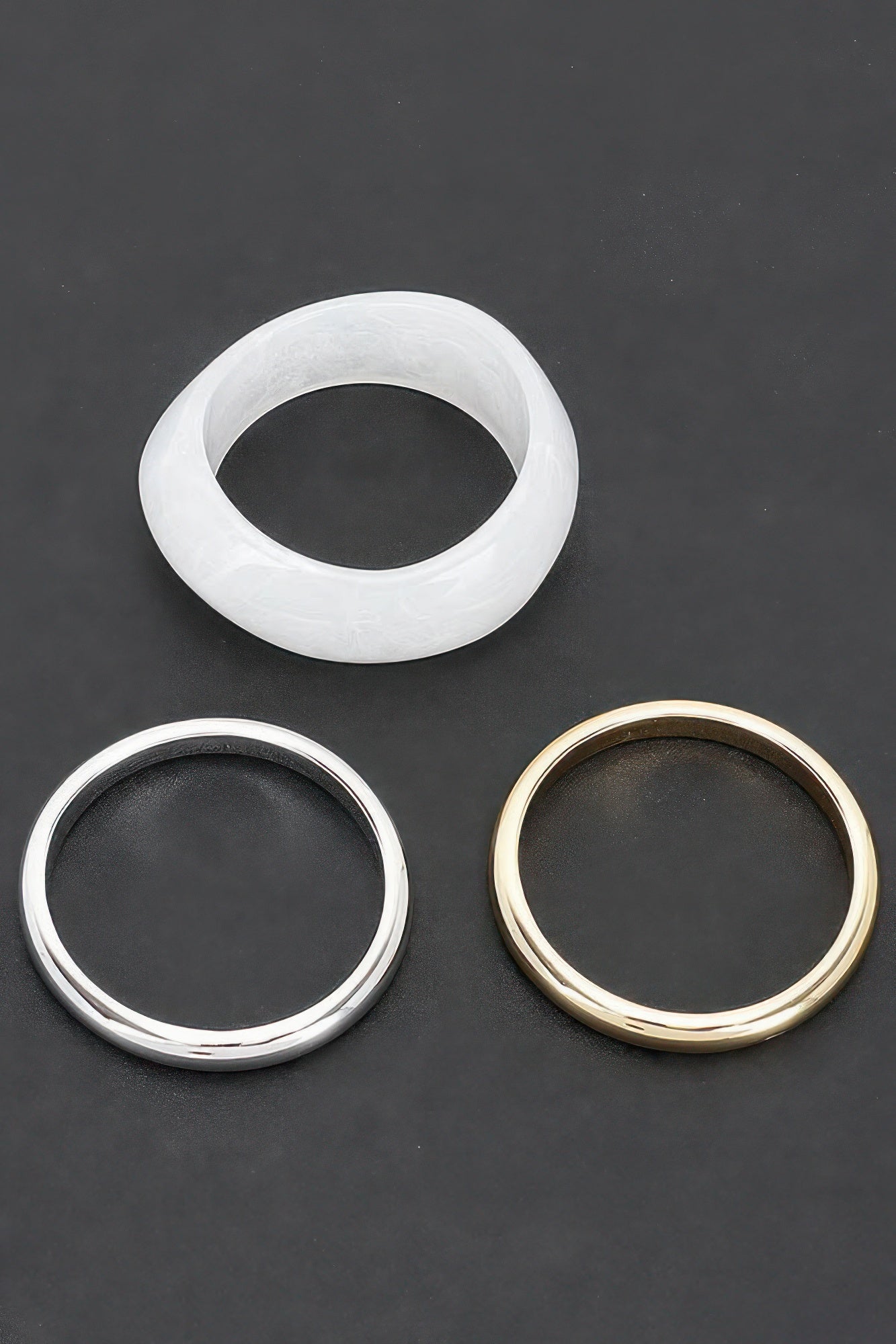 Multi Resin And Ccb Bangle Bracelet