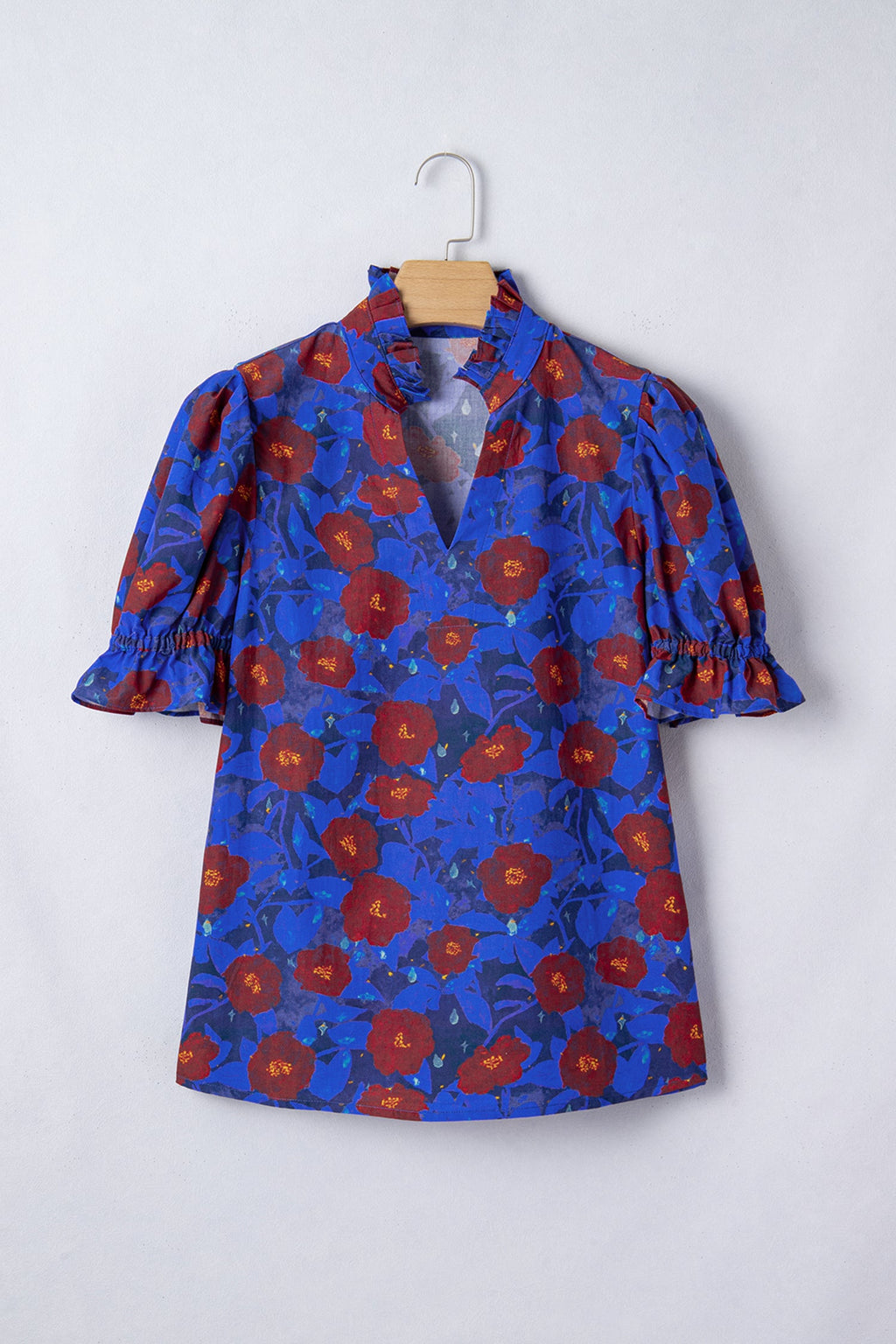 Maeve Sleeve Frilled Floral Blouse