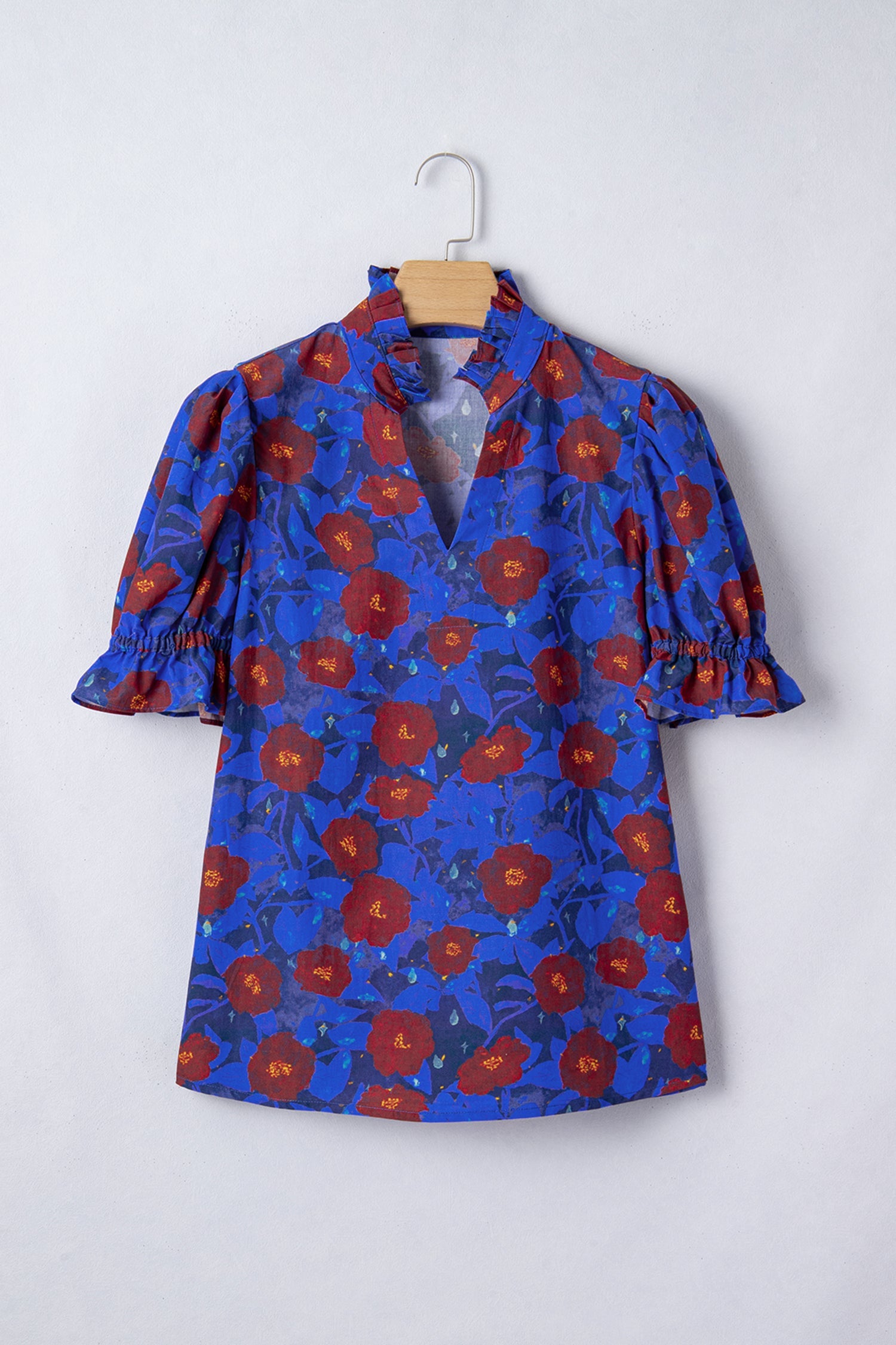 Maeve Sleeve Frilled Floral Blouse