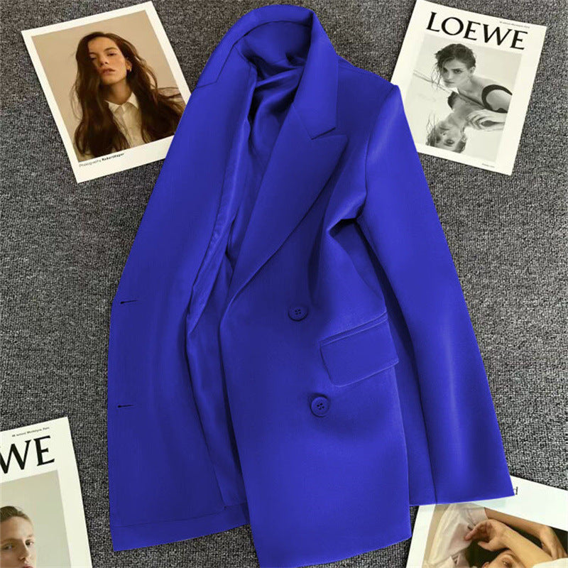 New Spring Autumn Fashionable Double Breasted Suit For Women