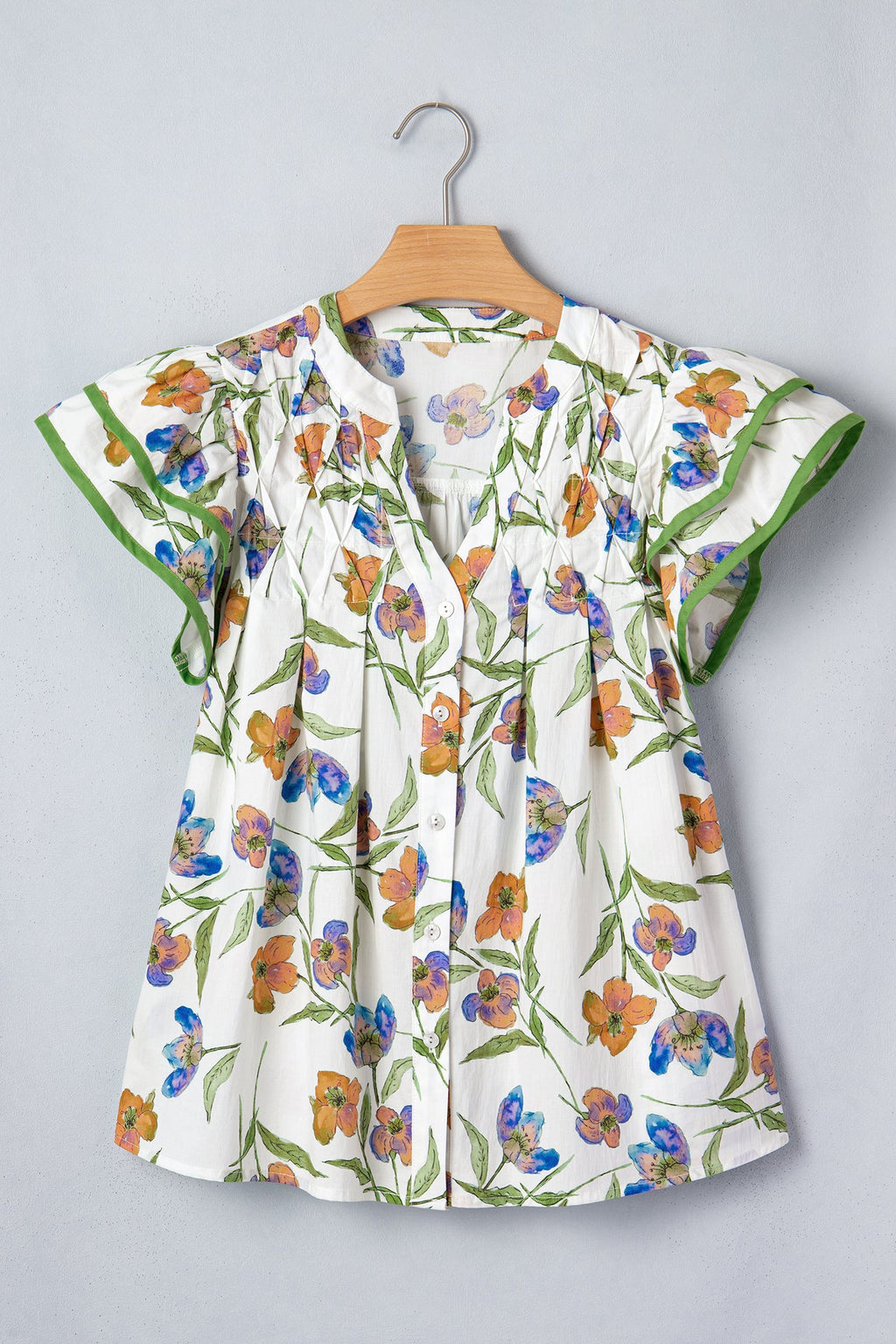 Kaliyah Binding Tape Cotton Blouse