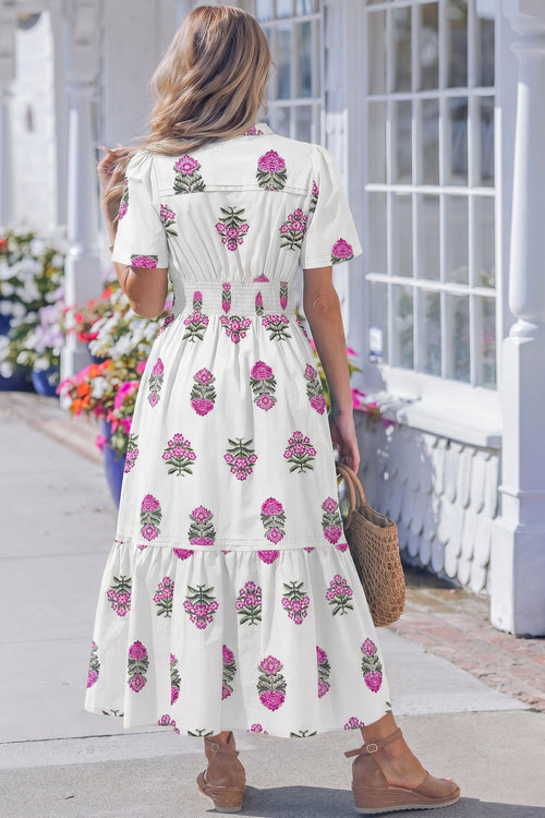Aileen Ruffle Hem Maxi Dress