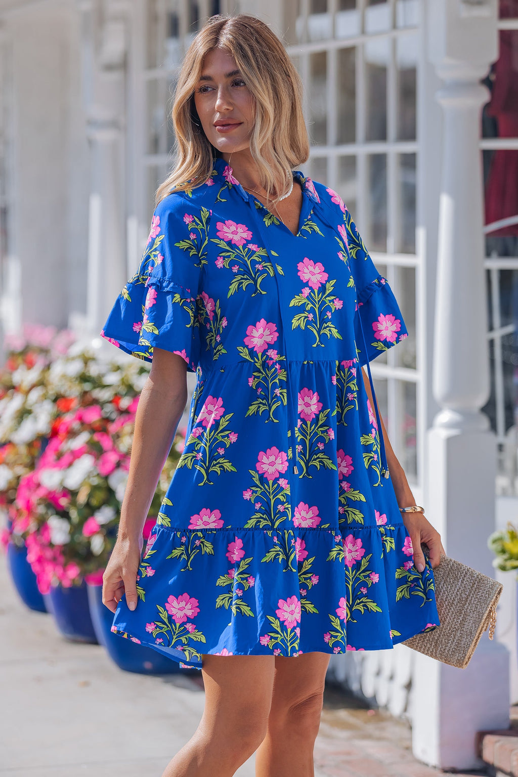 Lillian Sleeve Loose Flower Dress