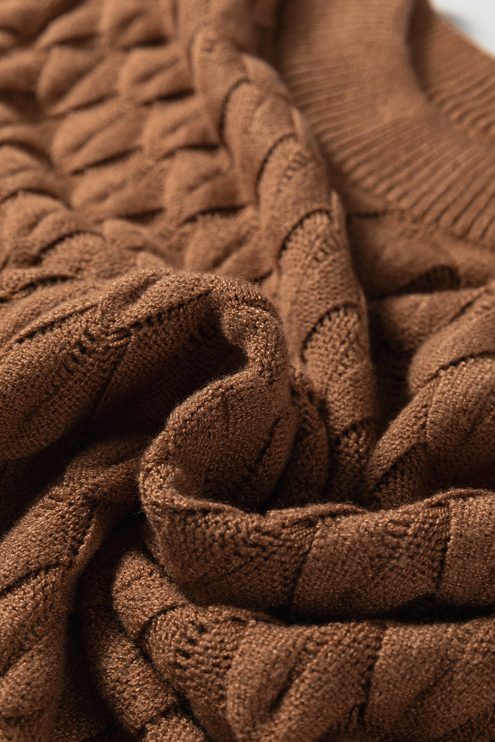 Malaysia Ribbed Short Sleeve Sweater