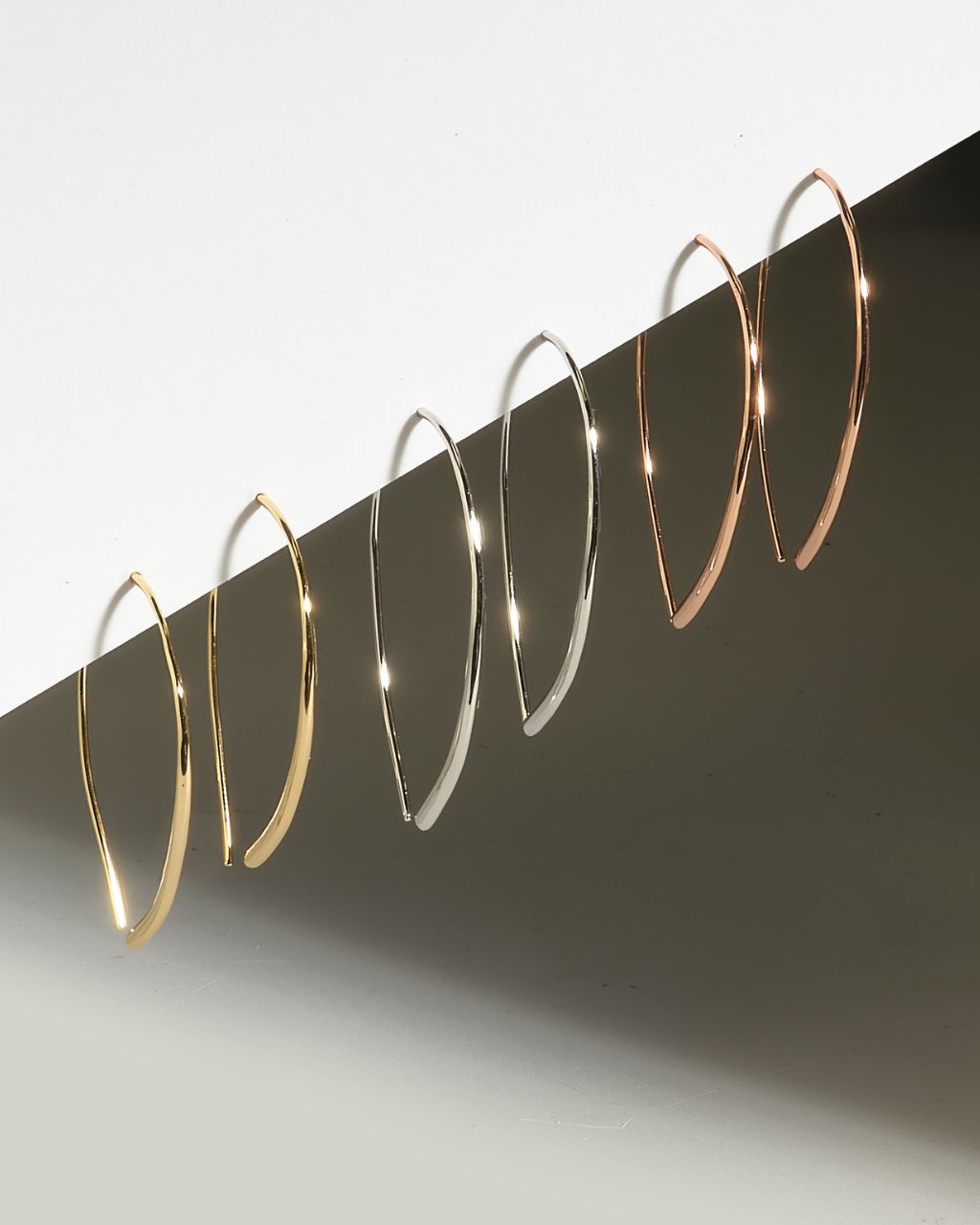 Delicate Threader Hoop Earrings