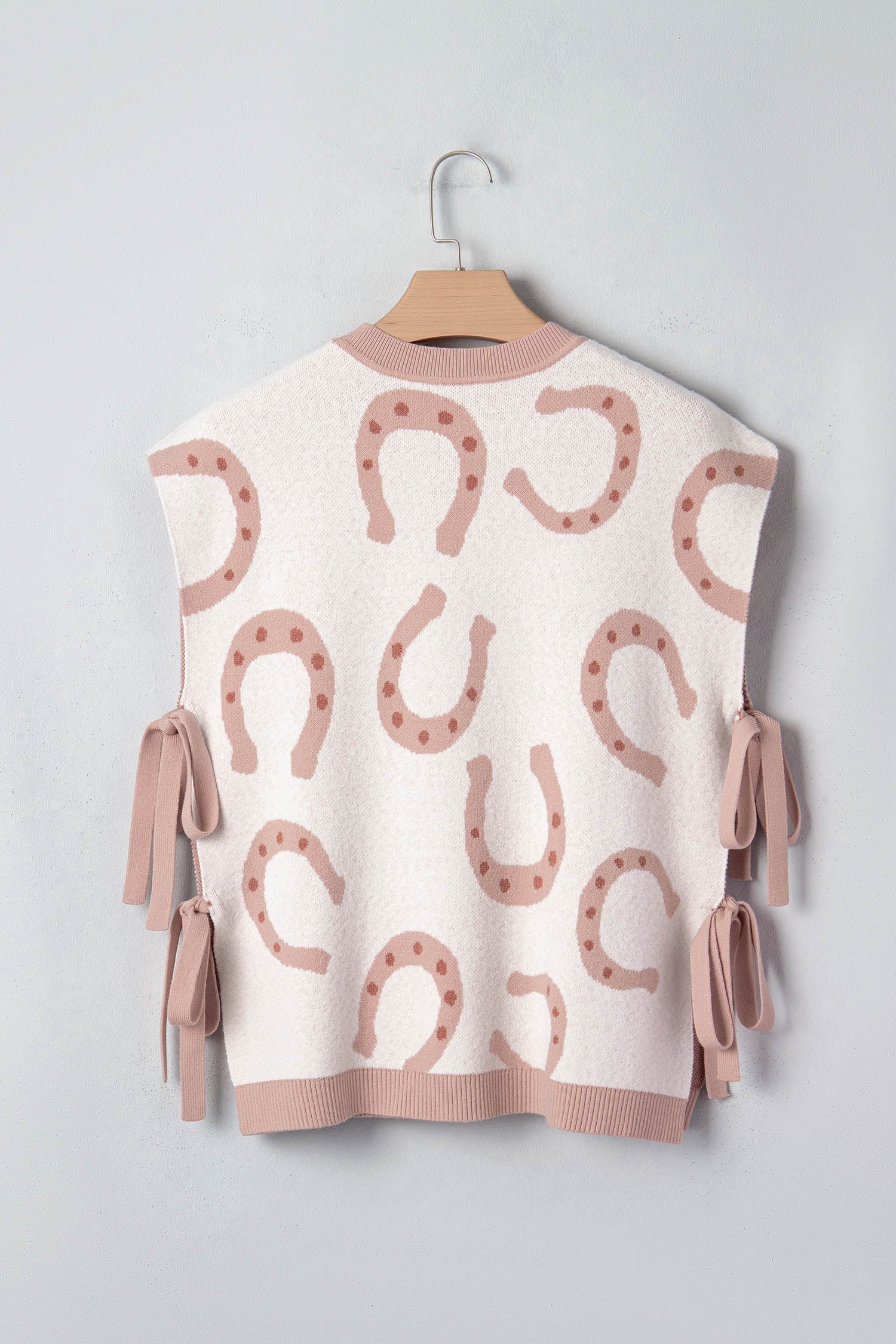 Western Horseshoe Tied Side Cap Sleeve T-Shirt