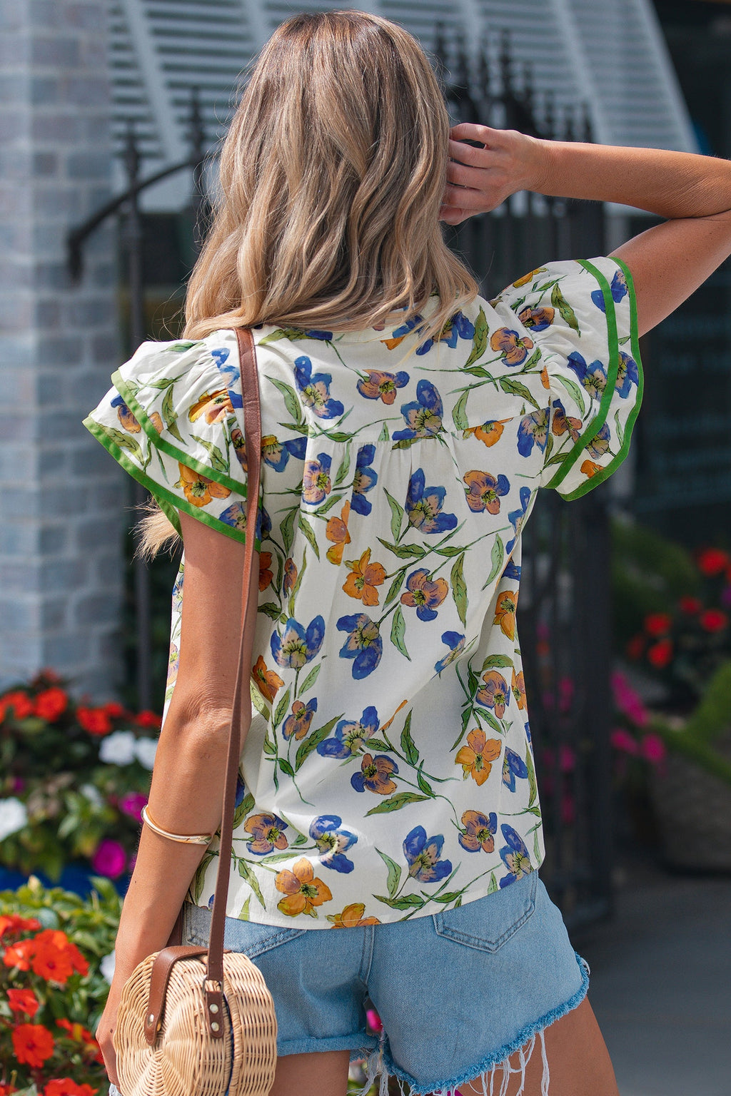 Kaliyah Binding Tape Cotton Blouse